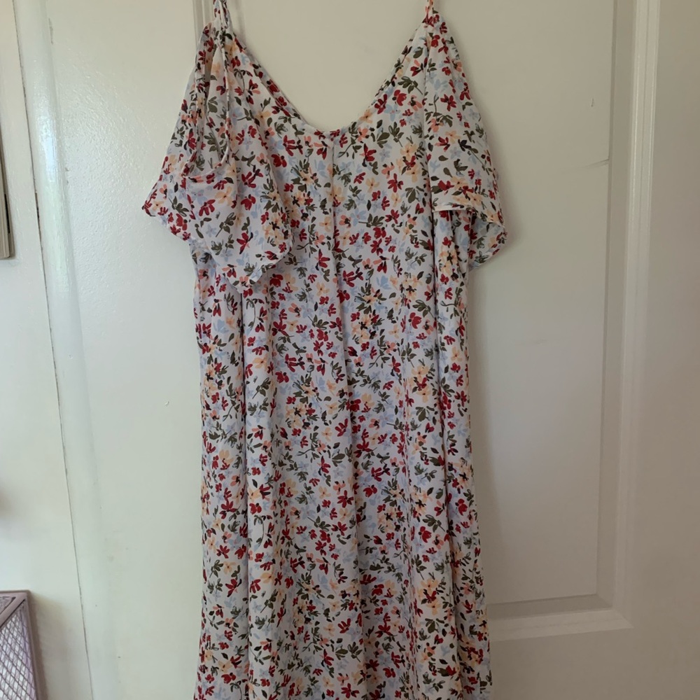 Abercrombie & Fitch Floral Mini Dress - Red, Green, Yellow, blue